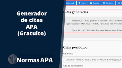 citas bibliográficas online|Formato APA con el Generador APA de Scribbr